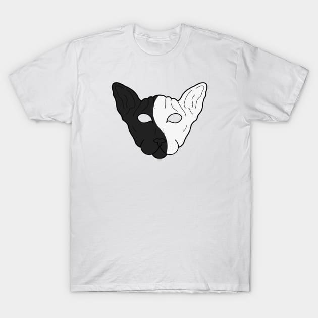 Yin and yang cat T-Shirt by Jasmwills